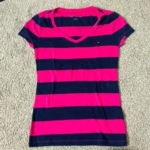 Pink and blue tees